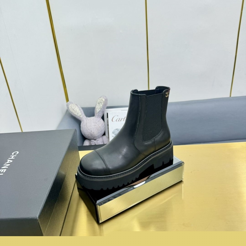 Ch*el leather shoes